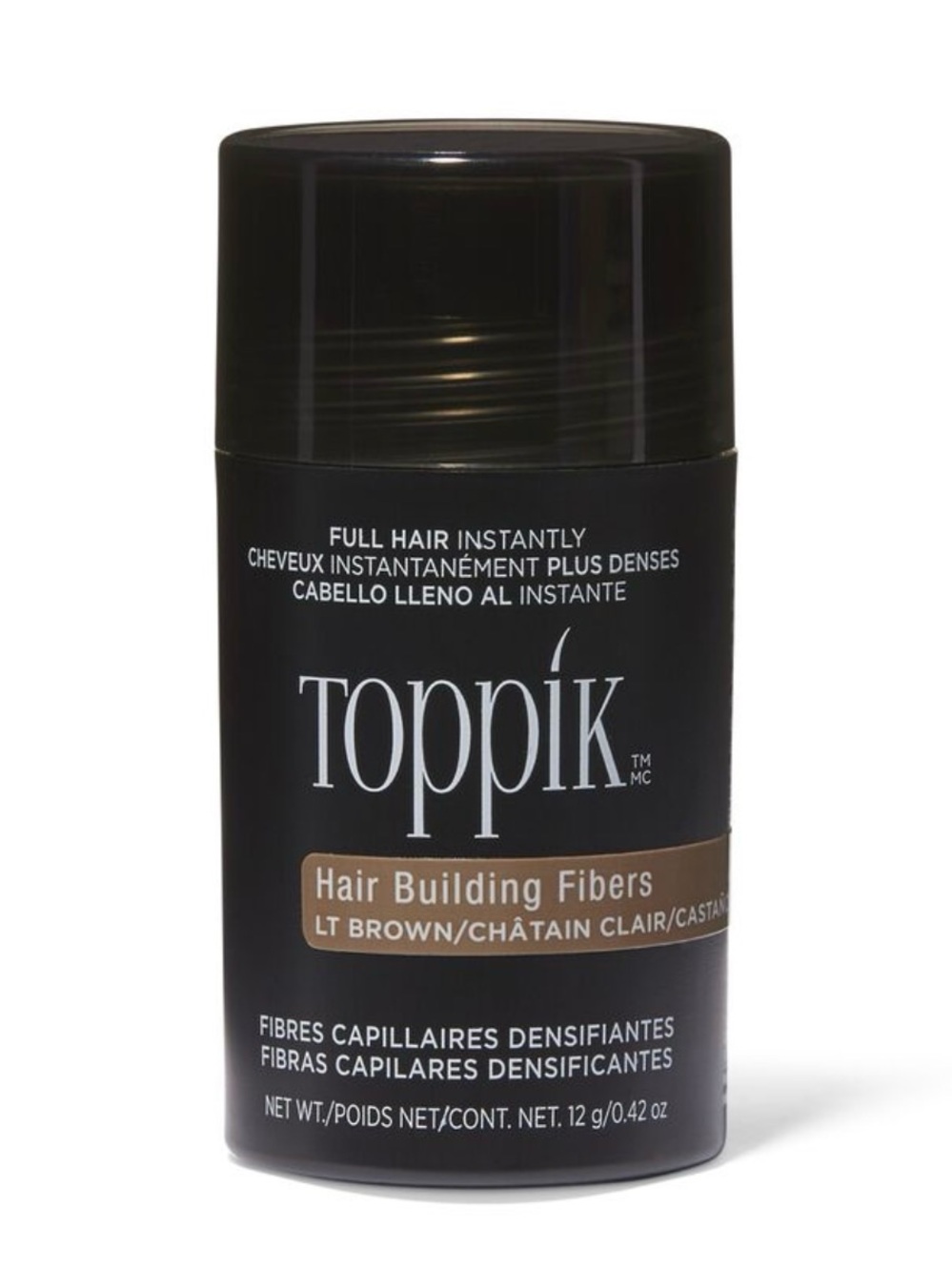 Toppik Hair Building Fibers - Light Brown (Men Grooming) 12g/ .42 oz